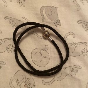 Pandora leather wrap bracelet